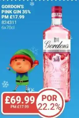 Bestway Gordon's pink gin 35% offer