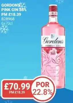 Bestway Gordon's pink gin 35% offer