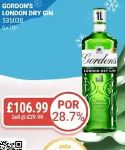 Bestway Gordon's london dry gin offer