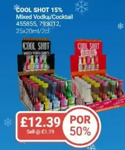 Bestway COOL SHOT 15% Mixed Vodka/Cocktail offer