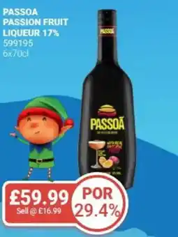 Bestway Passoa passion fruit liqueur 17% offer