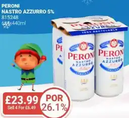 Bestway PERONI Nastro azzurro 5% offer