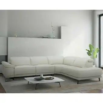 Costco Gilman Creek Rachel Light Grey Leather Power Reclining Sectional Sofa offer