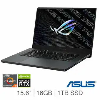 Costco ASUS ROG Zephyrus G15, AMD Ryzen 9, 16GB RAM, 1TB SSD, NVIDIA GeForce RTX 3080, 15.6 Inch Gaming Laptop, GA503QS-HN103T offer
