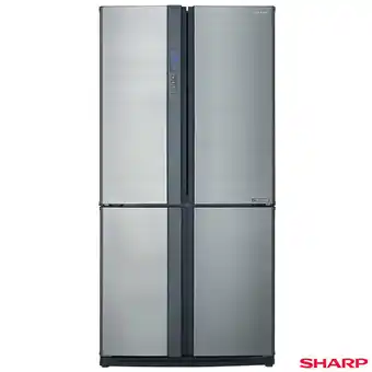 Costco Sharp SJ-EX820F2-SL, Multidoor Fridge Freezer, F Rated in Silver offer