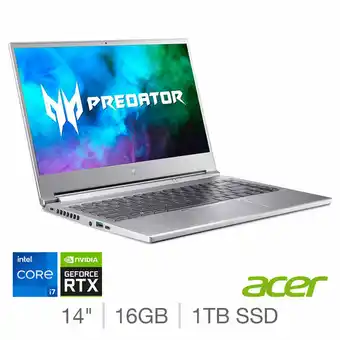 Costco Acer Predator Triton 300 SE, Intel Core i7, 16GB RAM , 1TB SSD, NVIDIA GeForce RTX 3060, 14 Inch Gaming Laptop, NH.QBJEK.006 offer