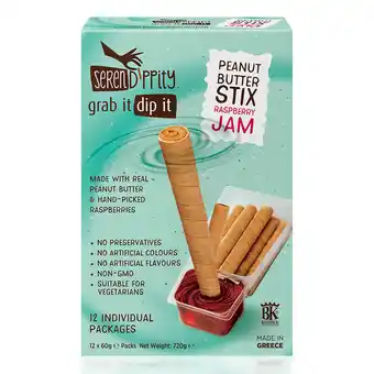 Costco Serendippity Peanut Butter Stix & Jam Dip,12 x 60g offer