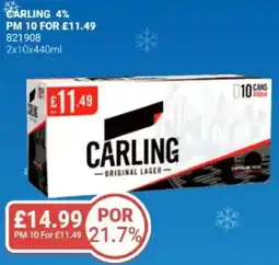 Bestway CARLING 4% offer