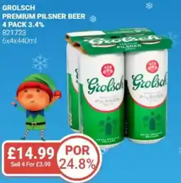 Bestway GROLSCH Premium pilsner beer offer