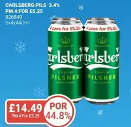 Bestway Carlsberg pils 3.4% offer