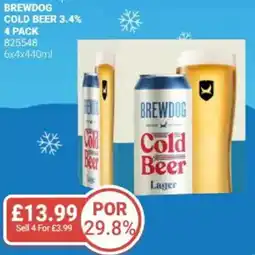 Bestway BREWDOG Cold beer 3.4% offer