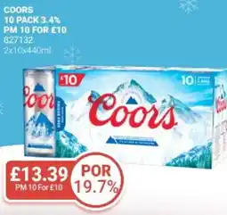 Bestway COORS offer