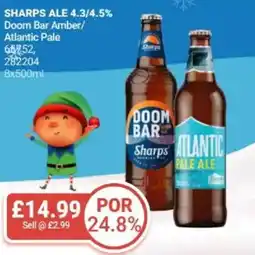 Bestway SHARPS ALE 4.3/4.5% Doom Bar Amber/ Atlantic Pale offer