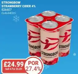 Bestway STRONGBOW Strawberry cider 4% offer
