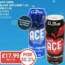 Bestway Ace cider/ black ace cider 7.5% offer