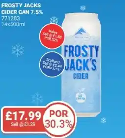 Bestway Frosty jacks cider can 7.5% offer