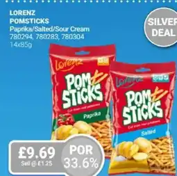 Bestway LORENZ Pomsticks Paprika/Salted/Sour Cream offer
