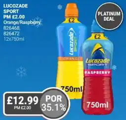 Bestway LUCOZADE Sport Orange/Raspberry offer