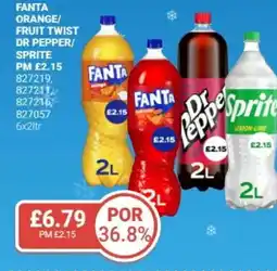 Bestway Fanta orange/ fruit twist dr pepper/ sprite offer