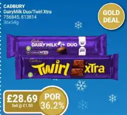Bestway CADBURY Dairy Milk Duo/Twirl Xtra offer