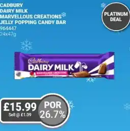 Bestway Cadbury dairy milk marvellous creations jelly popping candy bar offer