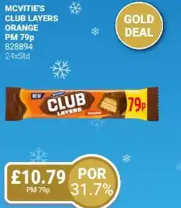 Bestway Mcvitie's club layers orange offer