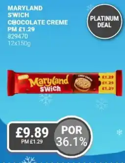 Bestway Maryland swich chocolate creme offer