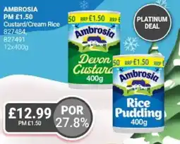 Bestway AMBROSIA Custard/Cream Rice offer
