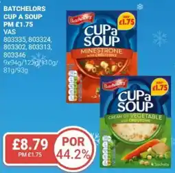 Bestway BATCHELORS Cup a soup offer