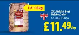 Lidl XXL British Beef Brisket Joint offer