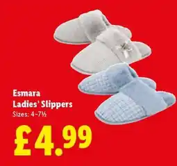 Lidl Esmara Ladies’ Slippers offer