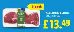 Lidl XXL Lamb Leg Steaks offer