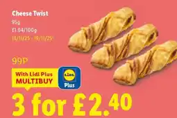 Lidl Cheese Twist offer