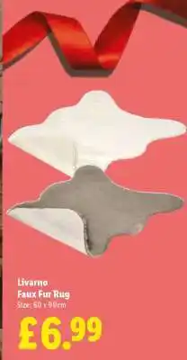 Lidl Livamo Faux Fur Rug offer
