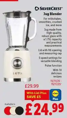 Lidl Silvercrest Jug Blender offer