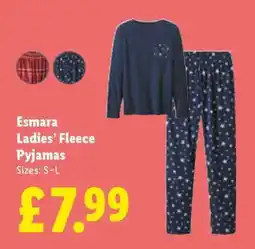 Lidl Esmara Ladies’ Fleece Pyjamas offer