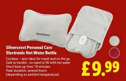 Lidl Silvercrest Personal Care Electronic Hot Water Bottle offer