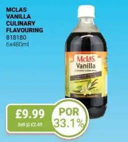 Bestway Mclas vanilla culinary flavouring offer