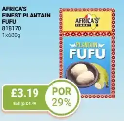 Bestway Africa's finest plantain fufu offer