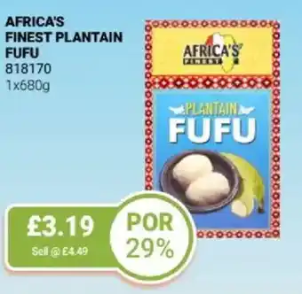 Bestway Africa's finest plantain fufu offer
