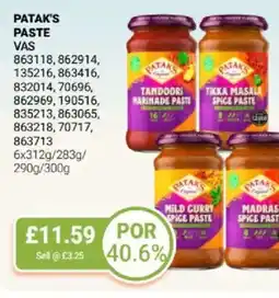 Bestway Patak's paste offer