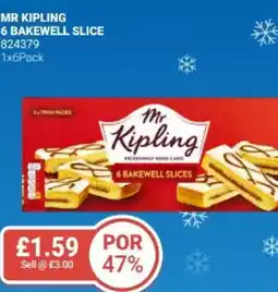 Bestway Mr kipling 6 bakewell slice offer