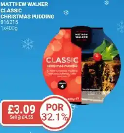 Bestway Matthew walker classic christmas pudding offer