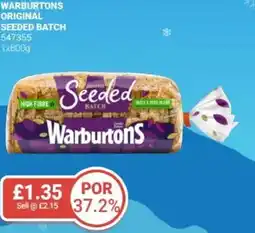 Bestway Warburtons original seeded batch offer