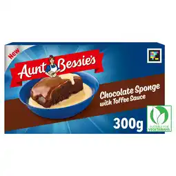 Iceland Aunt Bessie's Chocolate Sponge with Toffee Sauce 300g offer