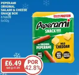 Bestway Peperami original salami & cheese snack box offer