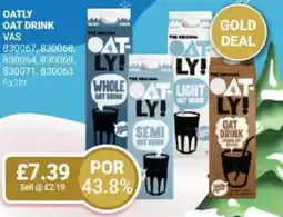 Bestway OATLY Oat drink offer