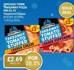 Bestway CHICAGO TOWN Takeaway pizza Pepperoni/Cheese offer