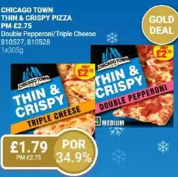 Bestway CHICAGO TOWN Thin & crispy pizza Double Pepperoni/Triple Cheese offer