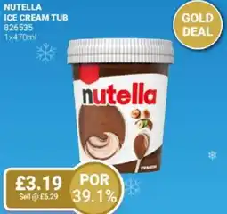 Bestway NUTELLA Ice cream tub offer